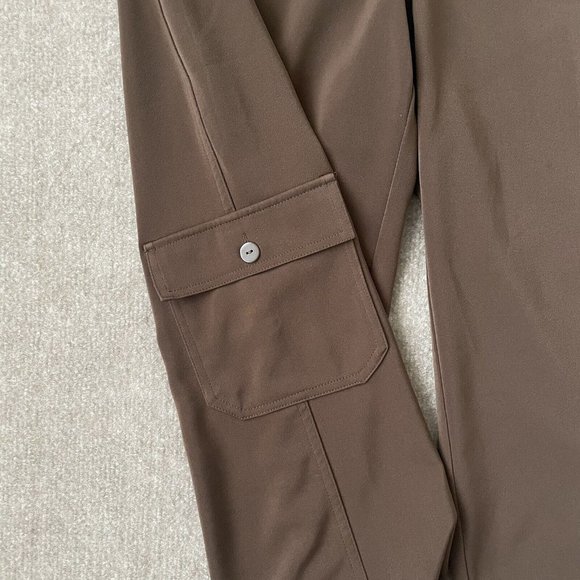 Chico's Pants Womens 1.5 (Size 10) Brown Crop Cargo Stretch Additions Casual - Picture 4 of 11